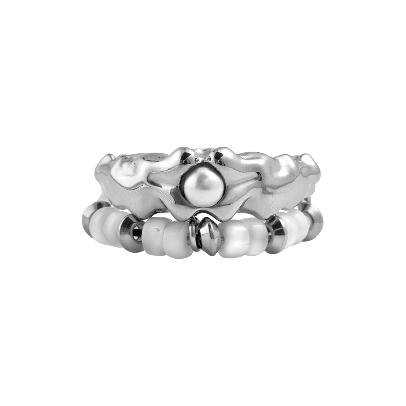 Blackhead Rings Layered Siren Bone Ring – Blackheadshop