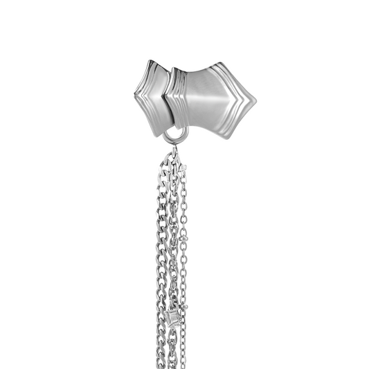 Armor Tassel Braided Hair Clip