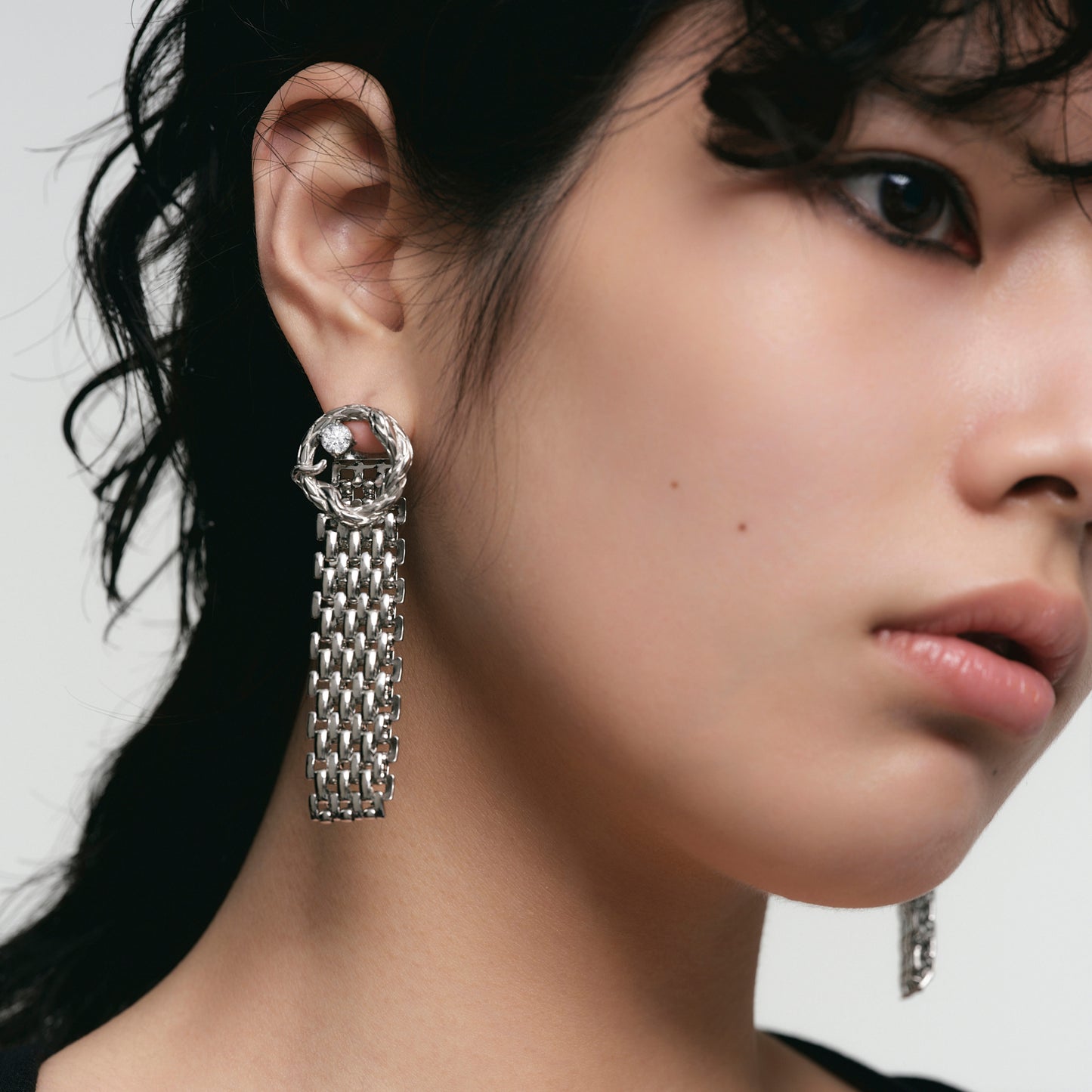 Snake Loop Watch Strap Earrings