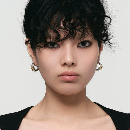 Snake Loop Hoop Earrings