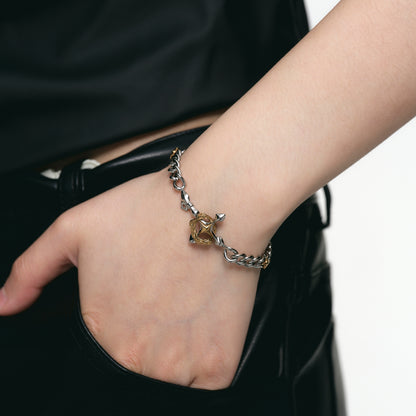 Starburst Key Snake Loop Bracelet
