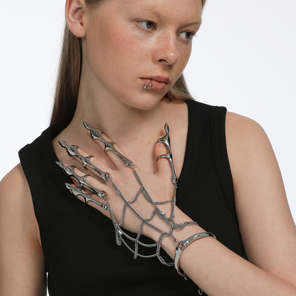 The X-Files Bone Shape Chain Combination Palm Decorative Body Jewellery