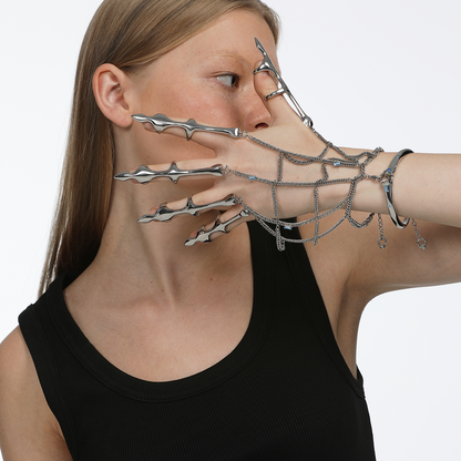 The X-Files Bone Shape Chain Combination Palm Decorative Body Jewellery