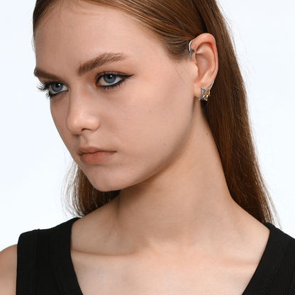 Star of Bethlehem Star Tassel Without Piercing And Hanging (Single For Left Ear)