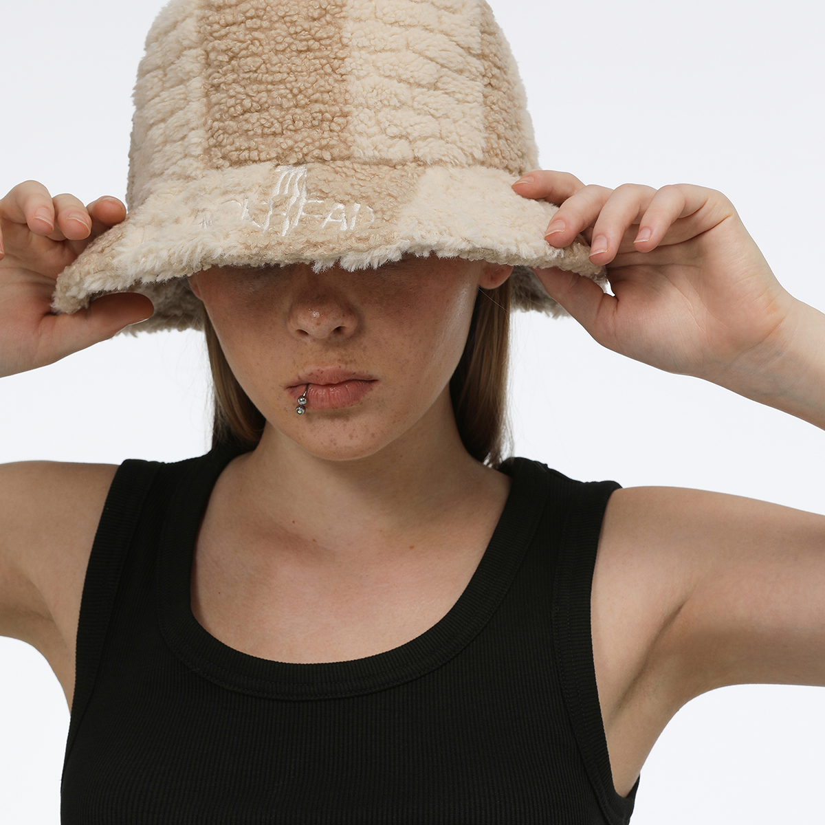 The X-Files Bone Logo Embroidered Patchwork Bucket Hat