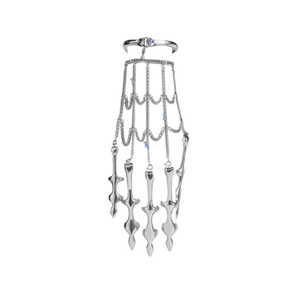 The X-Files Bone Shape Chain Combination Palm Decorative Body Jewellery