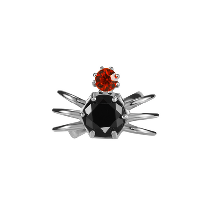 Alien Landing Mechanical Spider Ring