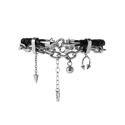 Starburst Spliced Double-Layer Bracelet