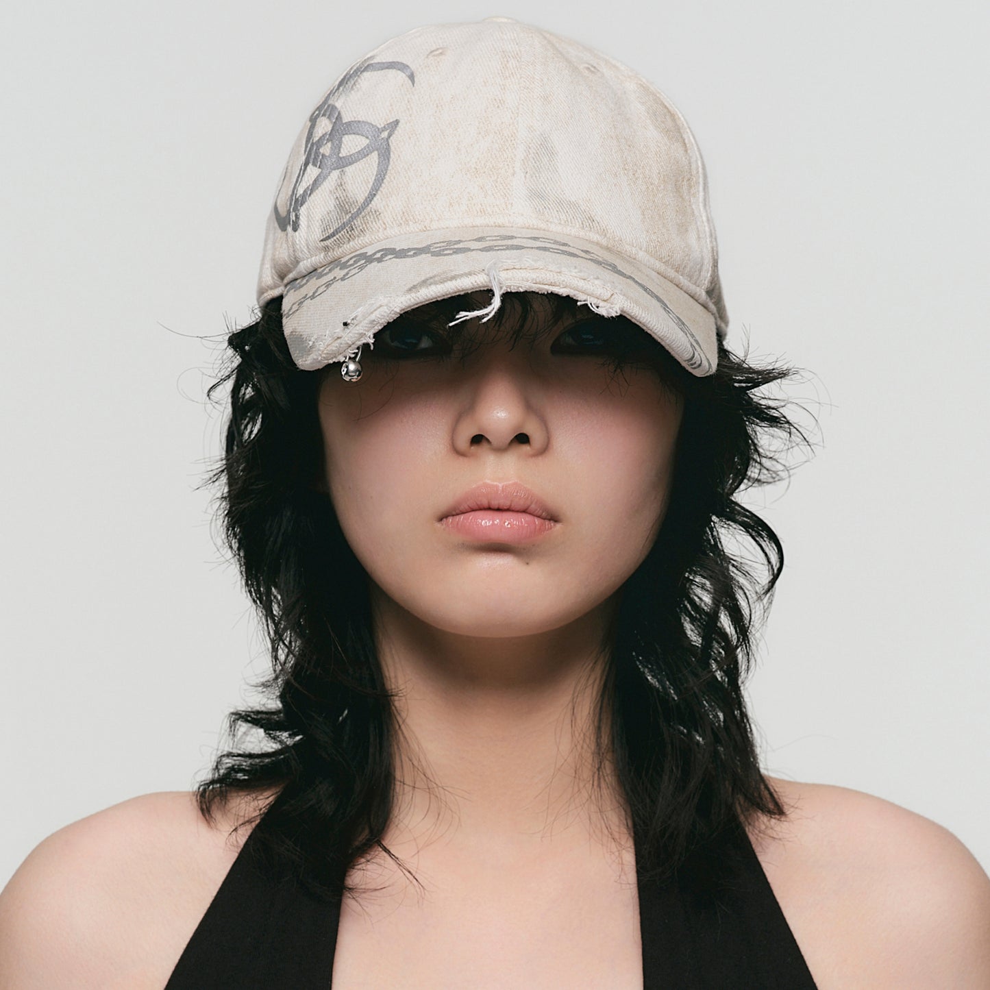 Triple Serpent Loop Foil Logo Baseball Cap
