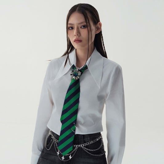 Cornflower Emblem Tie Belt