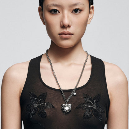 Pierced Bad Pomegranate Pendant Necklace