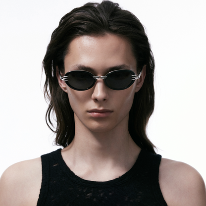 Metal Retro Round Frame Sunglasses