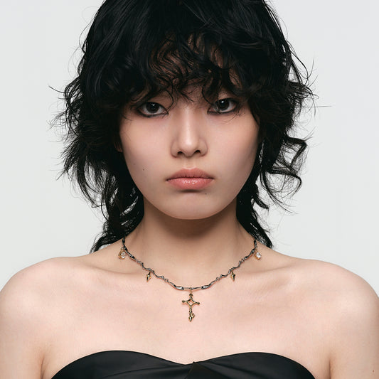 Orbit Square Key Pendant Necklace