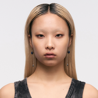 Blue Tiger Eye Cosmic Eye Ear Chains