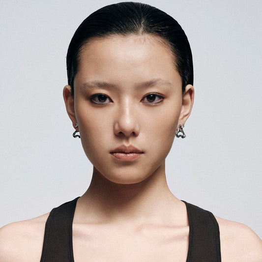 Pull Ring Stud Earrings