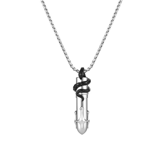 Snake Loop Perfume Bottle Necklace