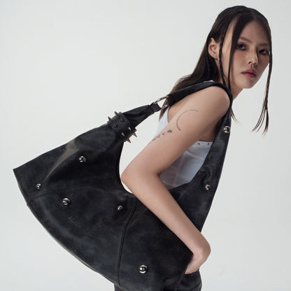 Studded Punk Oversized Tote
