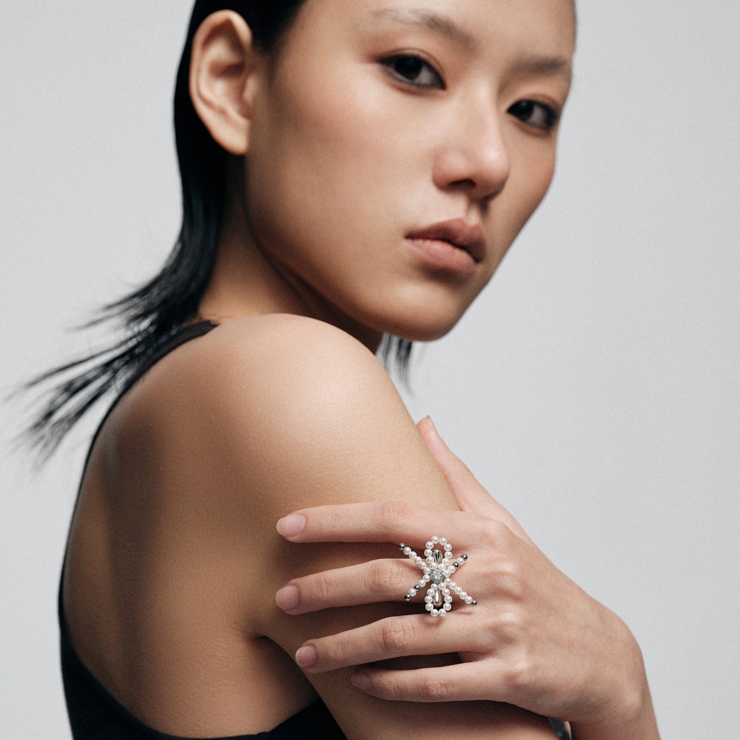 Bow Beaded Ring