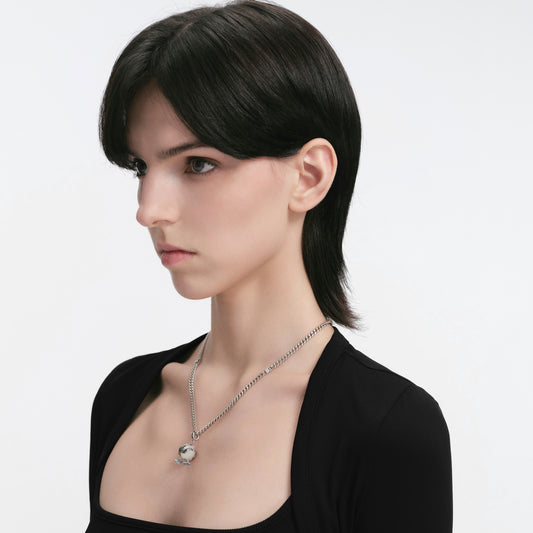 S925 Blue Booby Wing Pendant