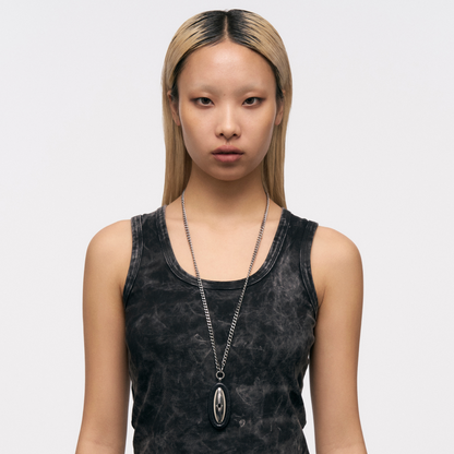 Starburst Snake Pattern Sweater Necklace