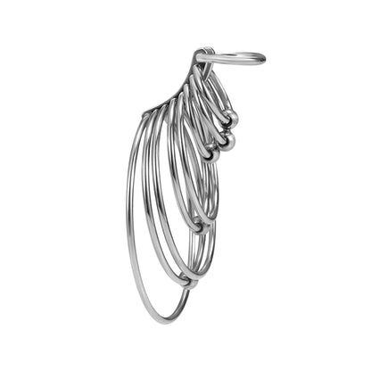 Multi-Hoop Stacked Ear Cuff