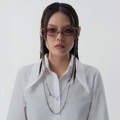 Crossflower Pendant Glasses Chain