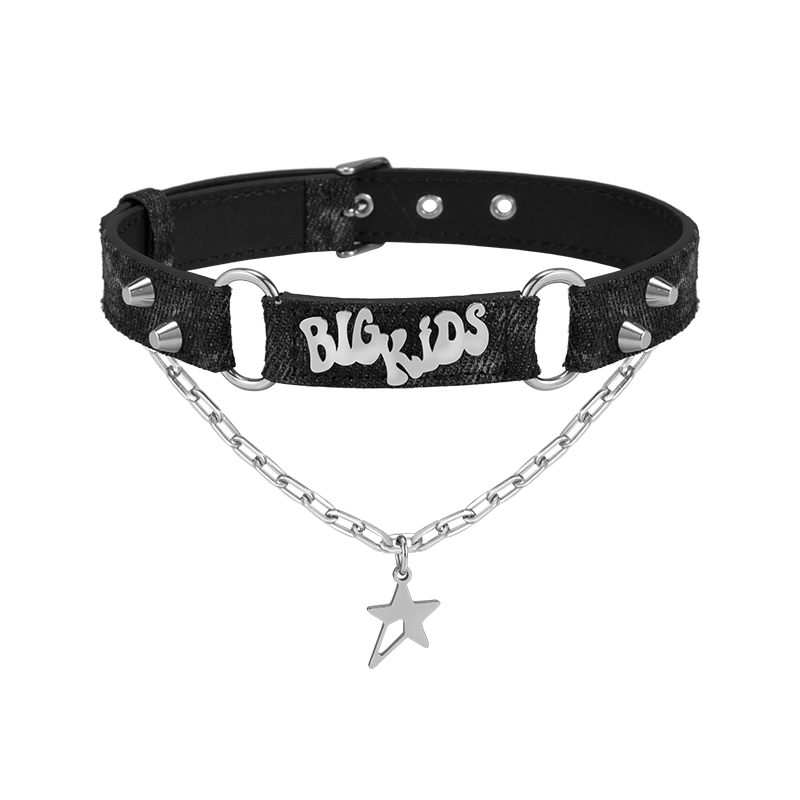 BIG KIDS Graffiti Denim Choker