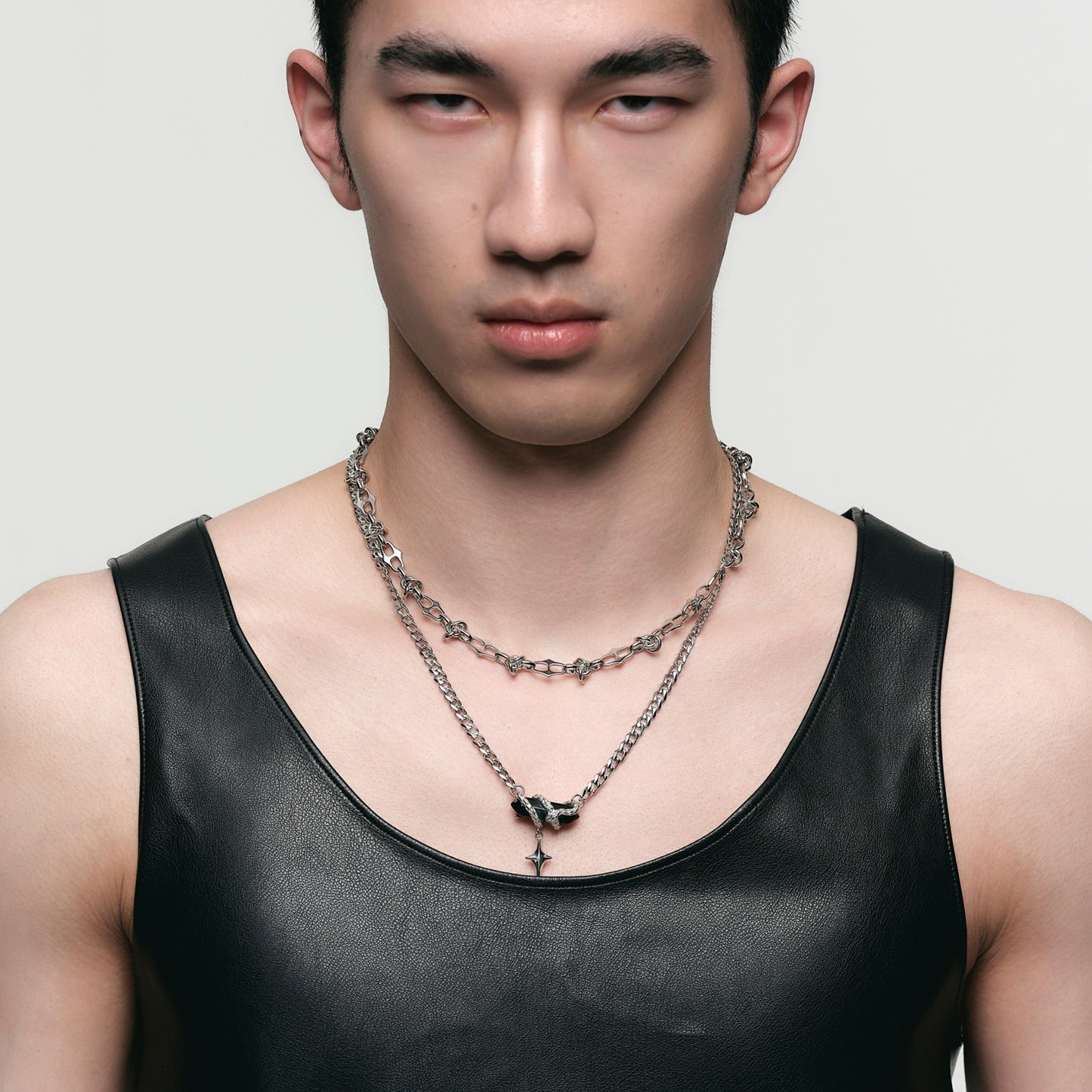 Snake Loop Double Layer Necklace