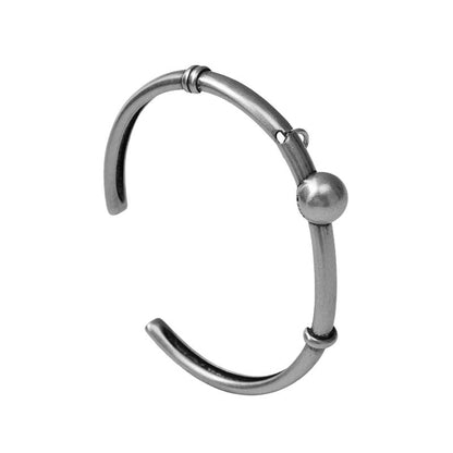 S925 Sterling Silver Piercing Ball Bangle