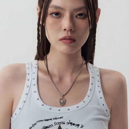 Prom Emblem Tag Necklace