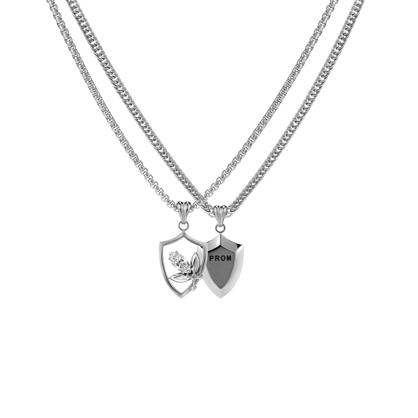 Prom Emblem Tag Necklace