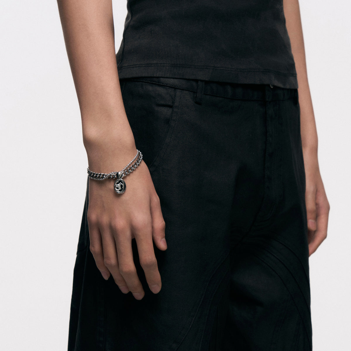 Triple Serpent Double Layer Bracelet