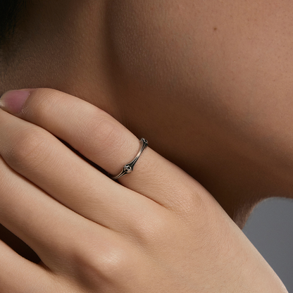 S925 Skull Pinky Ring