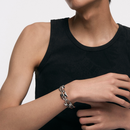 Snake Bone Handmade Chain Bracelet