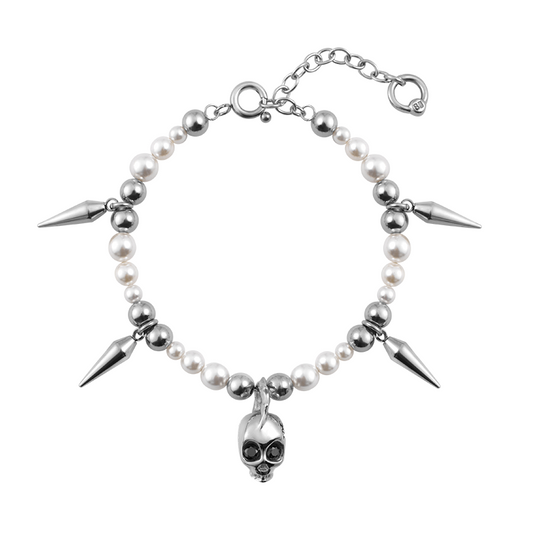 Beaded Siren Skull Bracelet