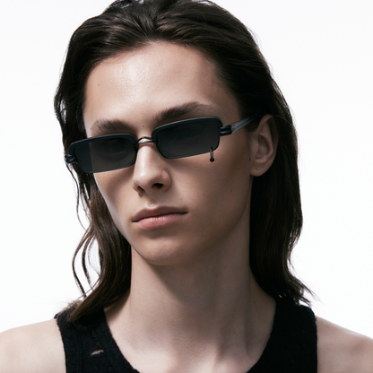 Metal Retro Narrow Frame Sunglasses
