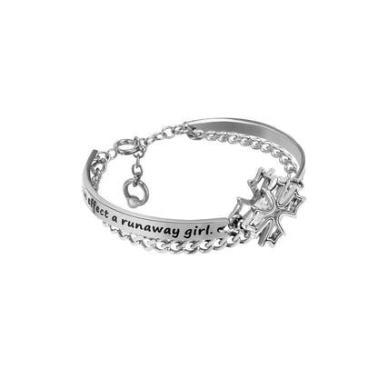 Crossflower Double-Layer Bracelet