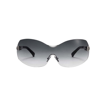 One-Piece Curved Shield Sunglasses