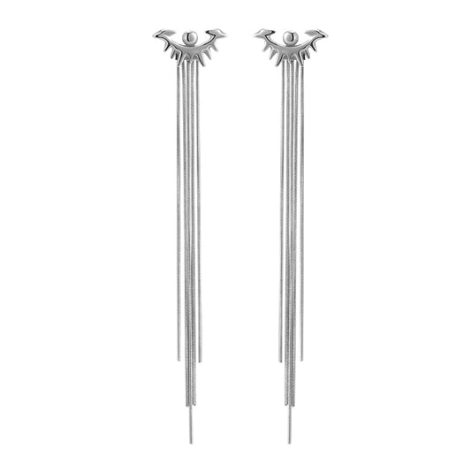 Punk Eye Tassel Earrings