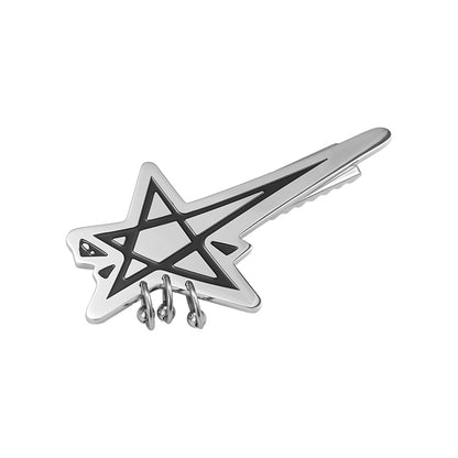Graffiti Star Piercing Detail Hair Clip