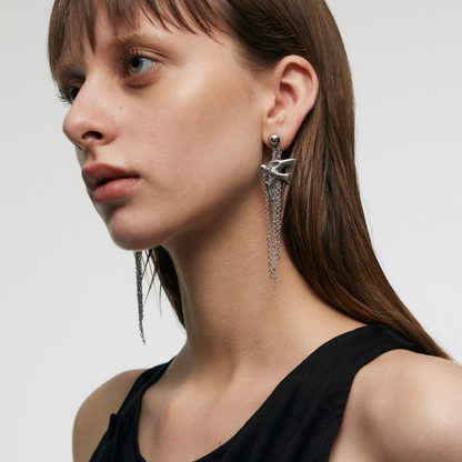 Peace Dove Tassel Earrings