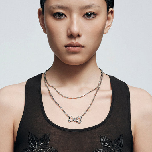 Pull Ring Double-Layer Necklace