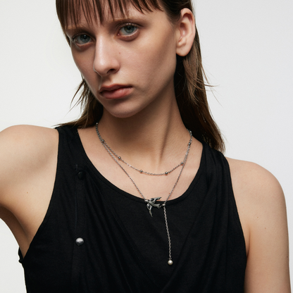 Double-Layer Peace Dove Necklace