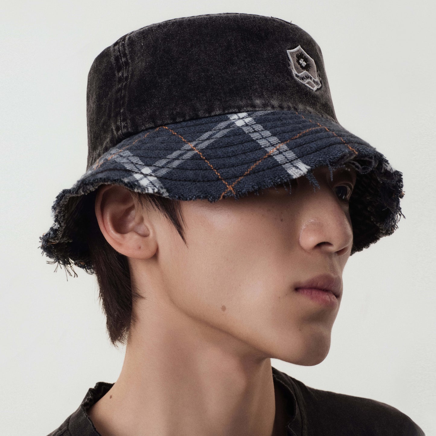 Prom Emblem Plaid Bucket Hat