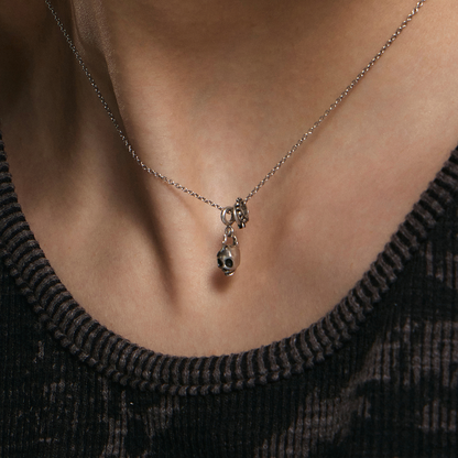 S925 Punk Skull Necklace
