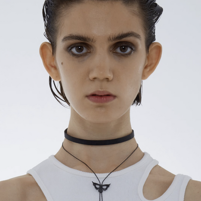 Butterfly Pendant Titanium Steel Necklace