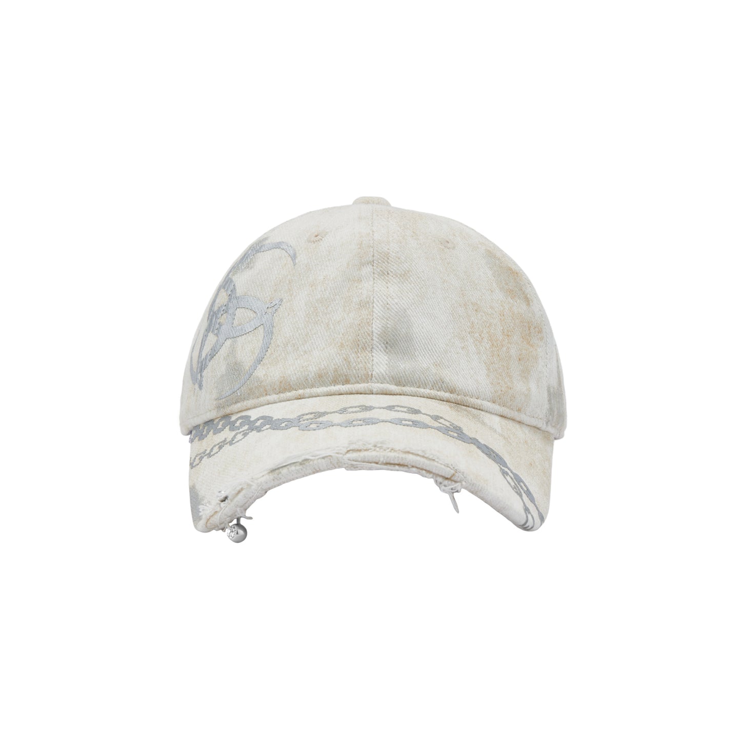 Triple Serpent Loop Foil Logo Baseball Cap