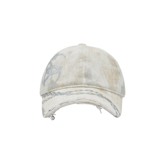 Triple Serpent Loop Foil Logo Baseball Cap