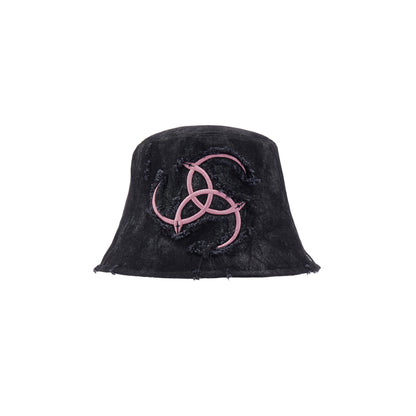 Triple Serpent Loop Denim Hat Bag