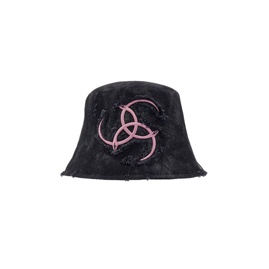 Triple Serpent Loop Denim Hat Bag